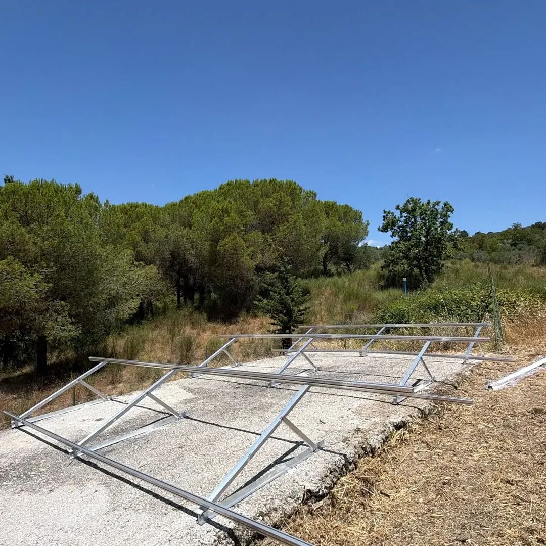 Telaio a terra prima della posa, Perugia